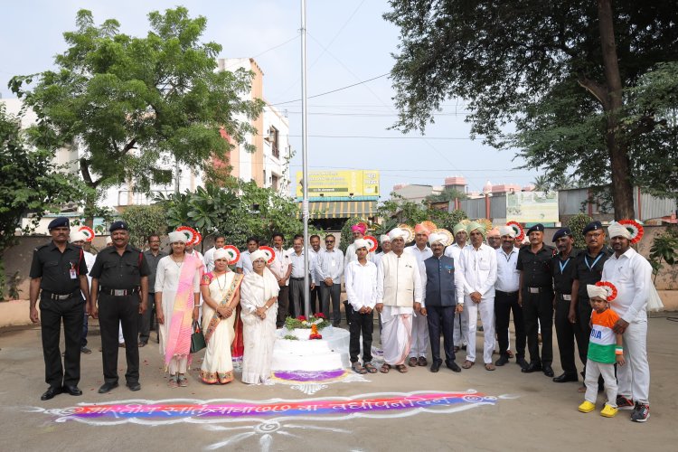 मंदिर समितीच्यावतीने स्वातंत्र्य दिन मोठ्या उत्साहात साजरा